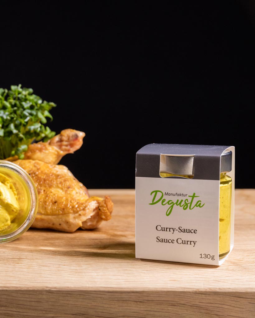 curry sauce im glas