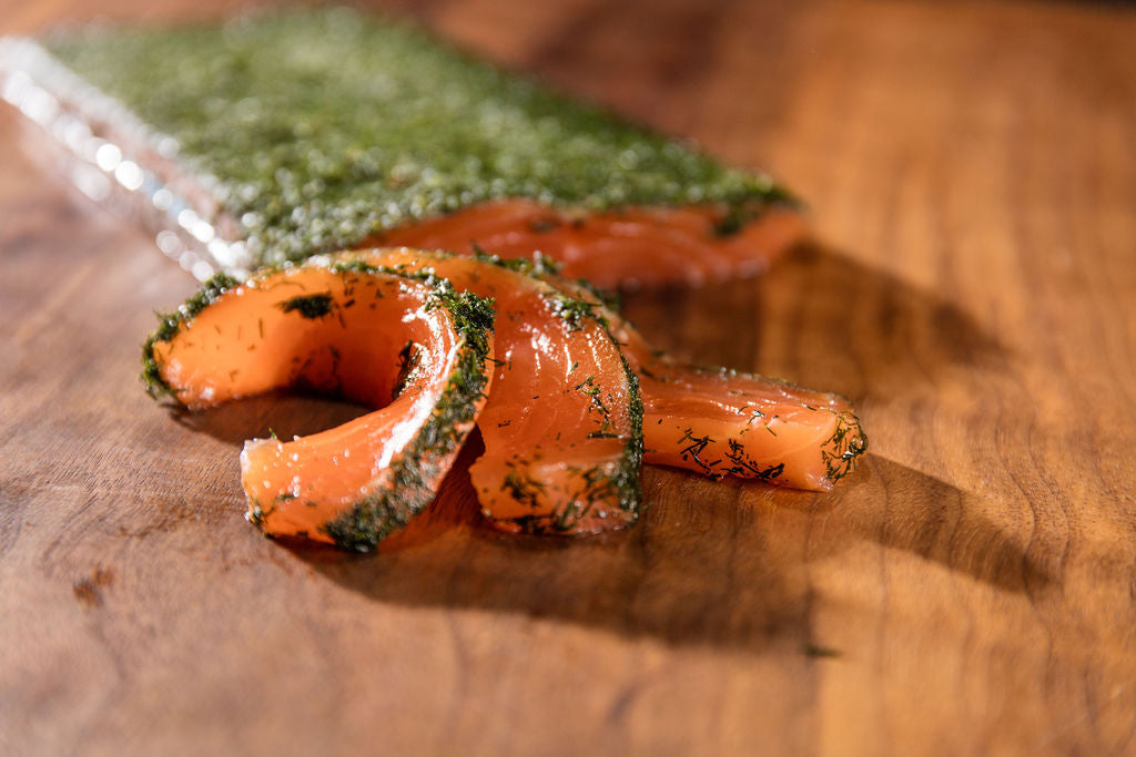 Graved Lachs von Degusta Manufaktur, Serviervorschlag