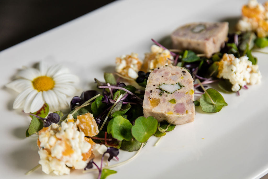 Kaninchen Terrine von Degusta Manufaktur, Serviervorschlag