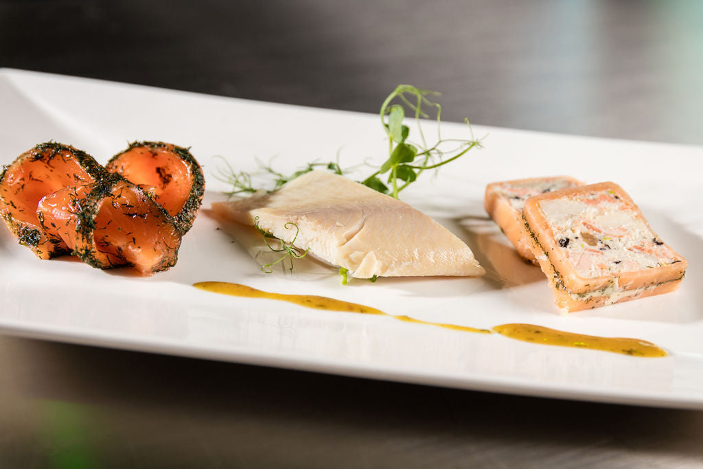 Murten Fisch Terrine Tiefkühlprodukt von Degusta Manufaktur, Serviervorschlag