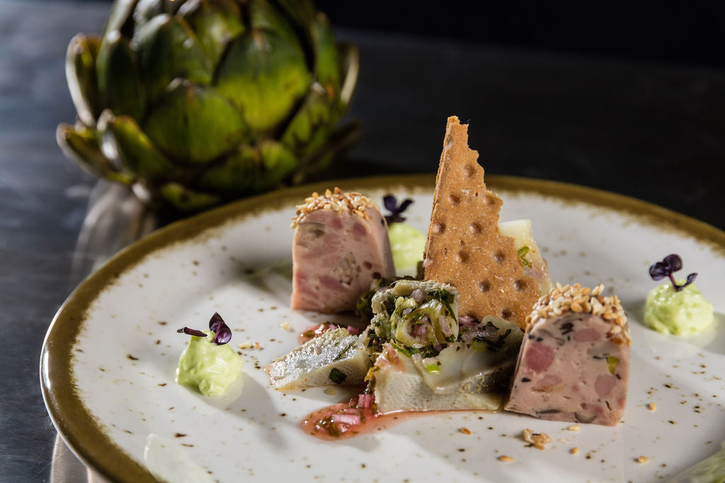Perlhuhn Terrine von Degusta Manufaktur, Serviervorschlag
