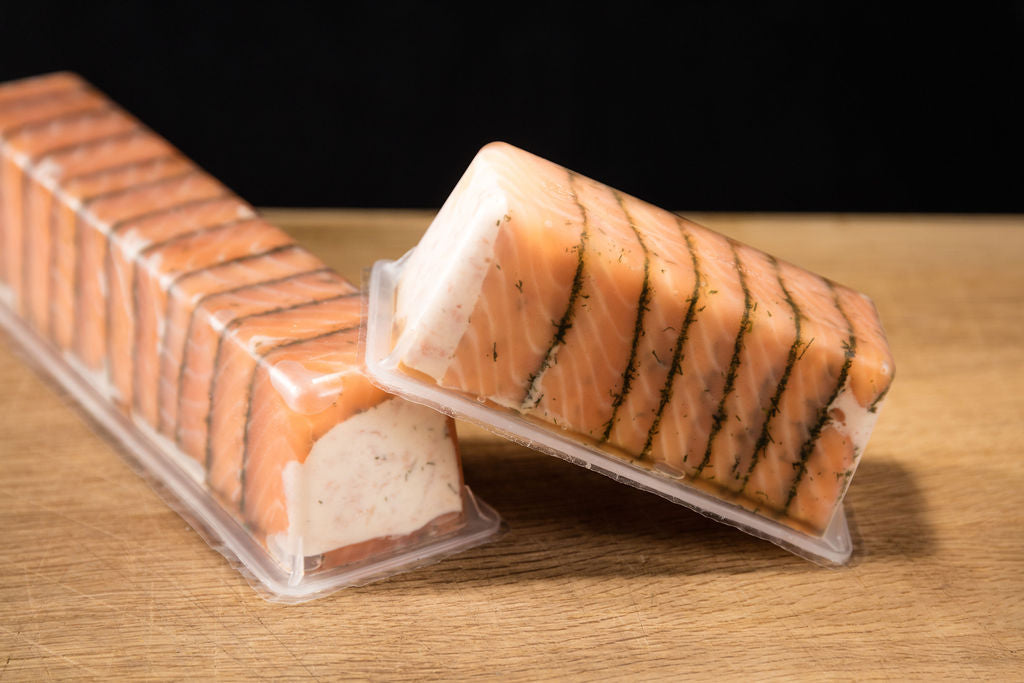 Lachs Terrine Tiefkühlprodukt von Degusta Manufaktur, Serviervorschlag