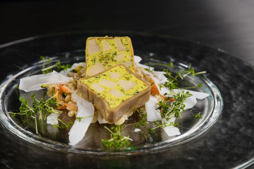 Tofu Terrine von Degusta Manufaktur, Serviervorschlag